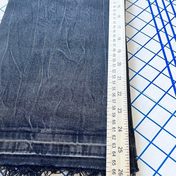 NWT JUICY COUTURE BLACK DENIM MALIBU CROP SZ 28 RAW HEM - Picture 8 of 10